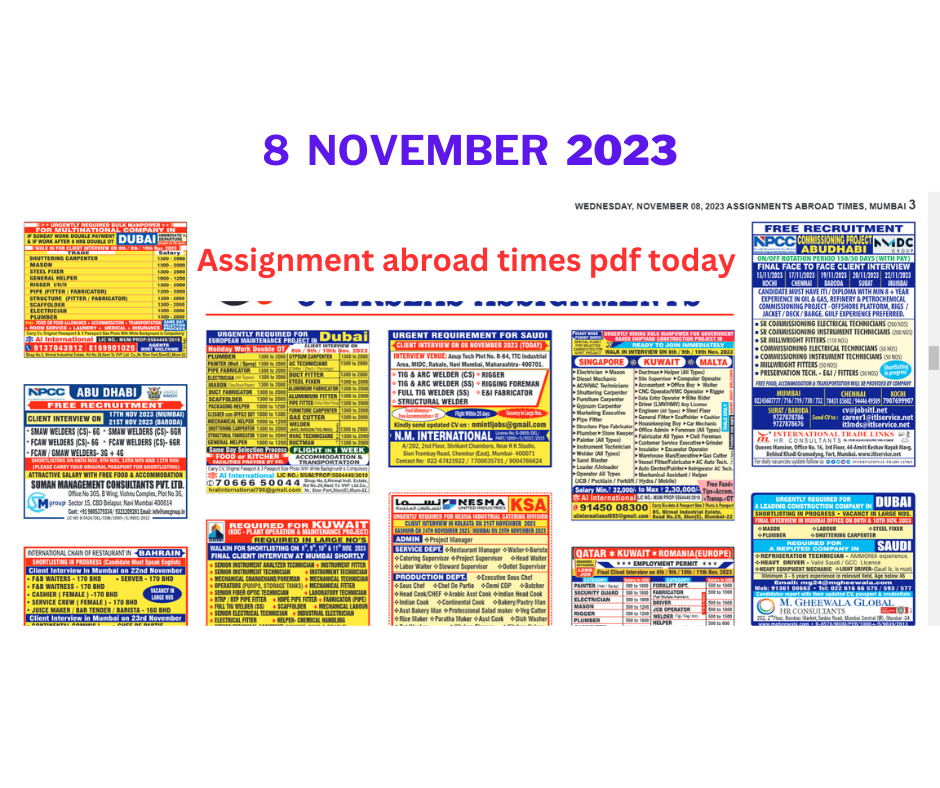 assignment abroad times pdf today 8 july 2023