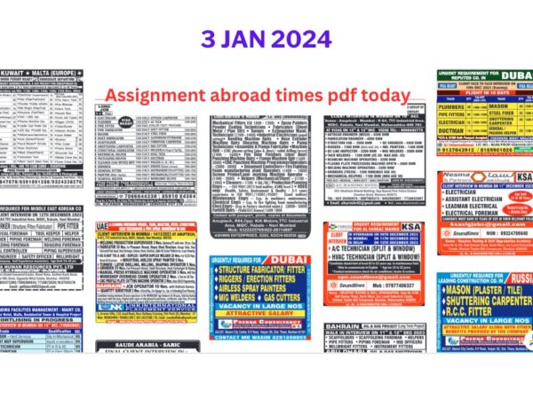 Assignment abroad times pdf today jan 2024