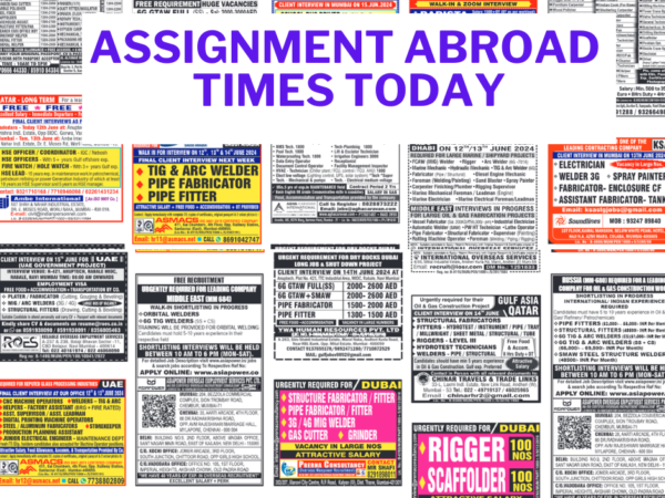 Assignment Abroad Times Today Newspaper PDF, 3 July 2024