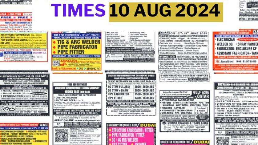 Assignment Abroad Times Today Newspaper PDF, 10 Aug 2024