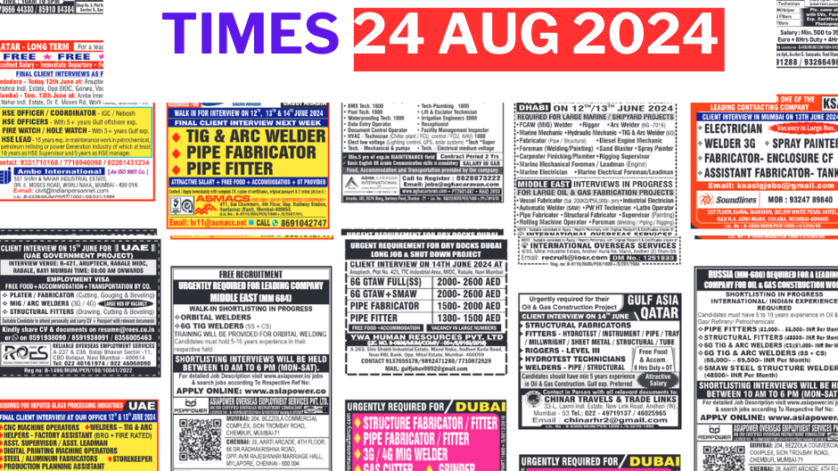 Assignment Abroad Times Today Newspaper PDF, 24 Aug 2024