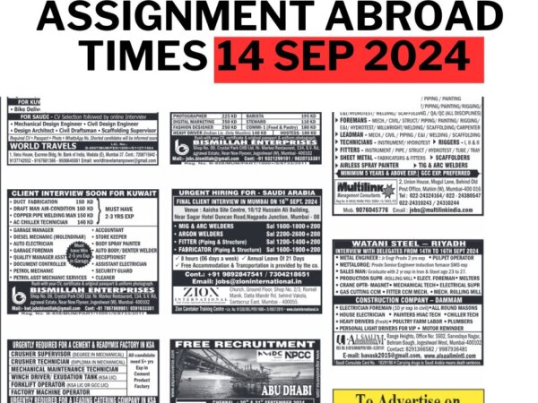 assignment abroad newspaper today pdf