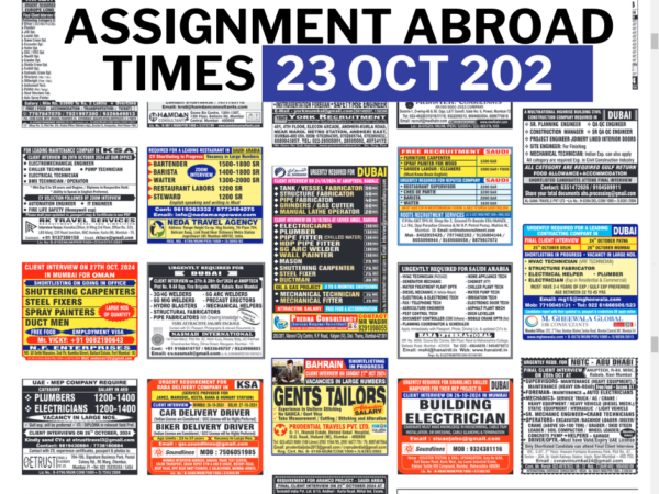 Assignment abroad times pdf today