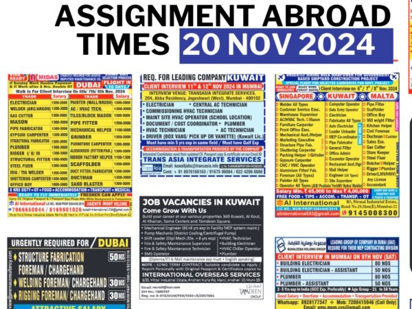 Assignment abroad times newspaper