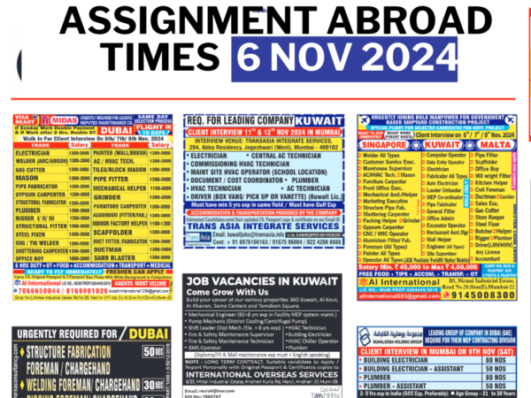 Assignment abroad times pdf today