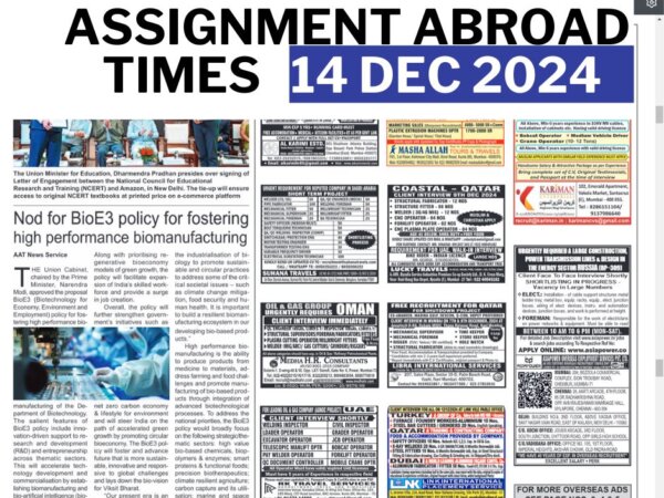 Assignment abroad times today