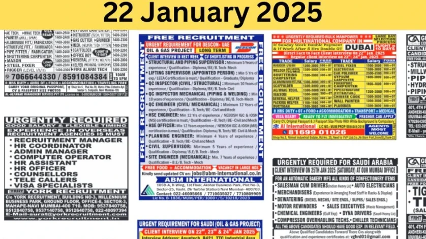 Today Assignment Abroad Times PDF Newspaper, 22 January 2025