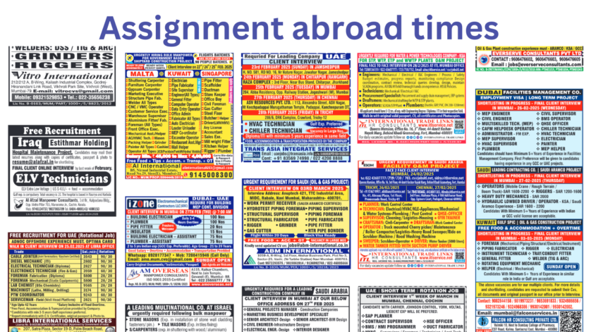 Assignment abroad times today