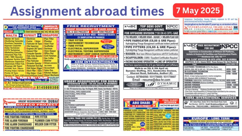 Assignment Abroad Times PDF Today Newspaper, 7 May 2025