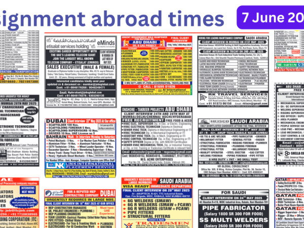 Assignment abroad times today 7 june 2025