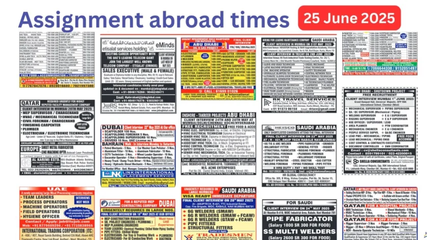 Assignment Abroad Times PDF Today Newspaper, 25 June 2025