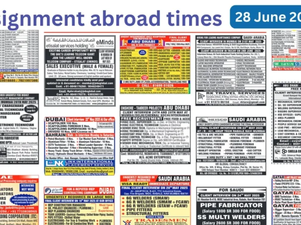 Assignments Abroad Times PDF Today, 28 June 2025