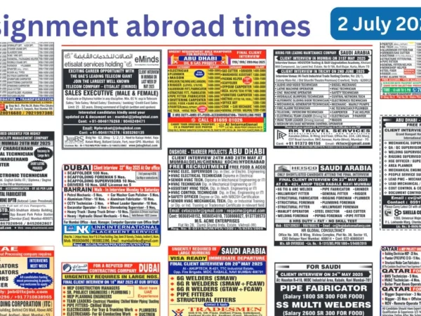 Assignments Abroad Times PDF Today, 2 july 2025