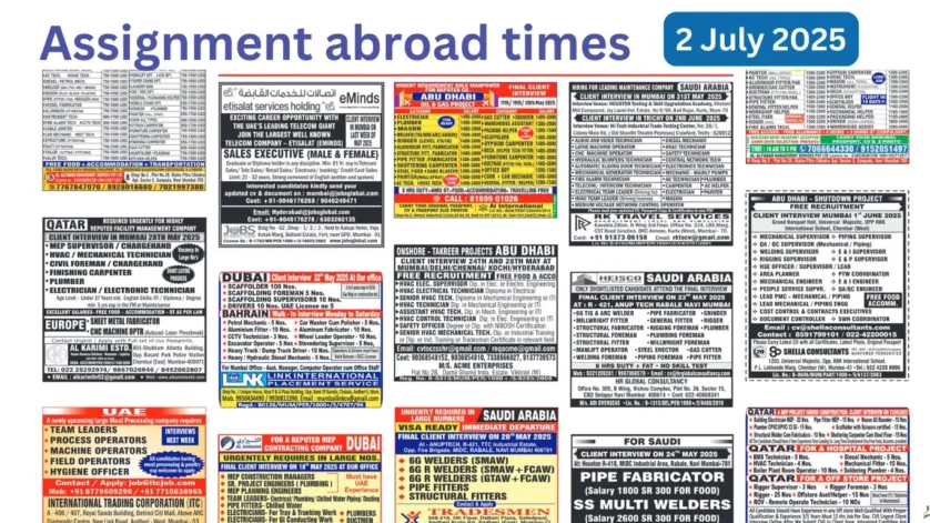 Assignments Abroad Times PDF Today, 2 july 2025