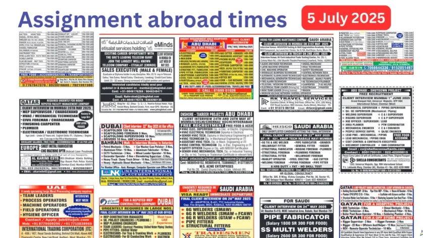 Assignments Abroad Times PDF Today, 5 july 2025